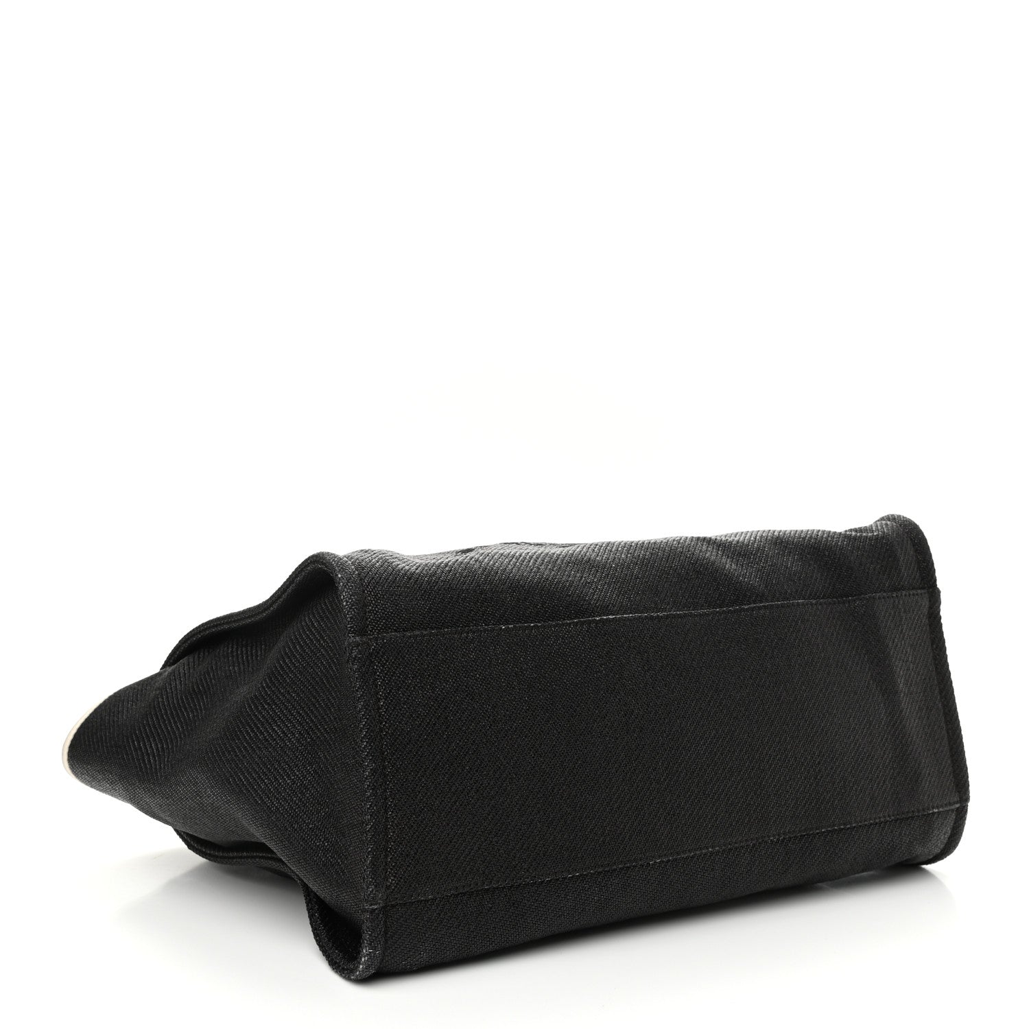 Chanel Canvas Medium Deauville Tote Black White 3 of 12