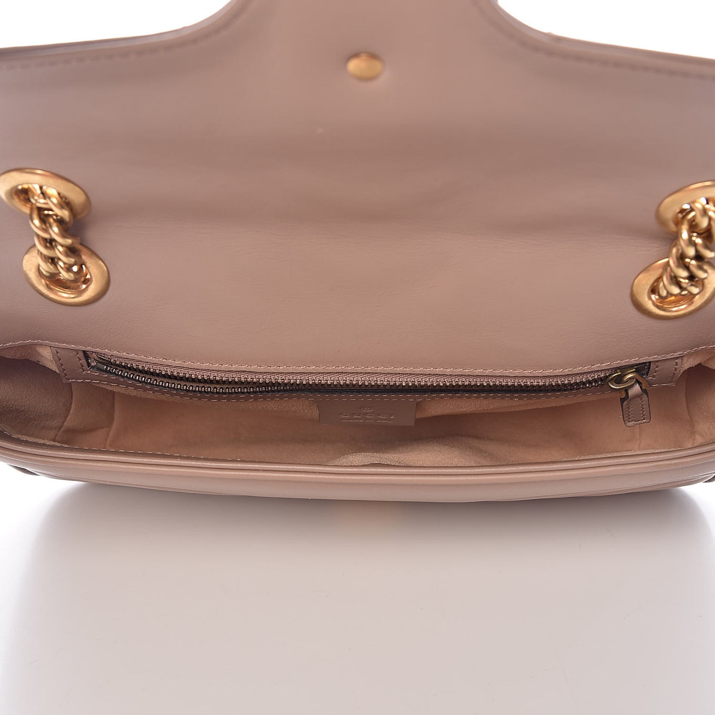 Calfskin Matelasse Small GG Marmont Shoulder Bag Porcelain Rose