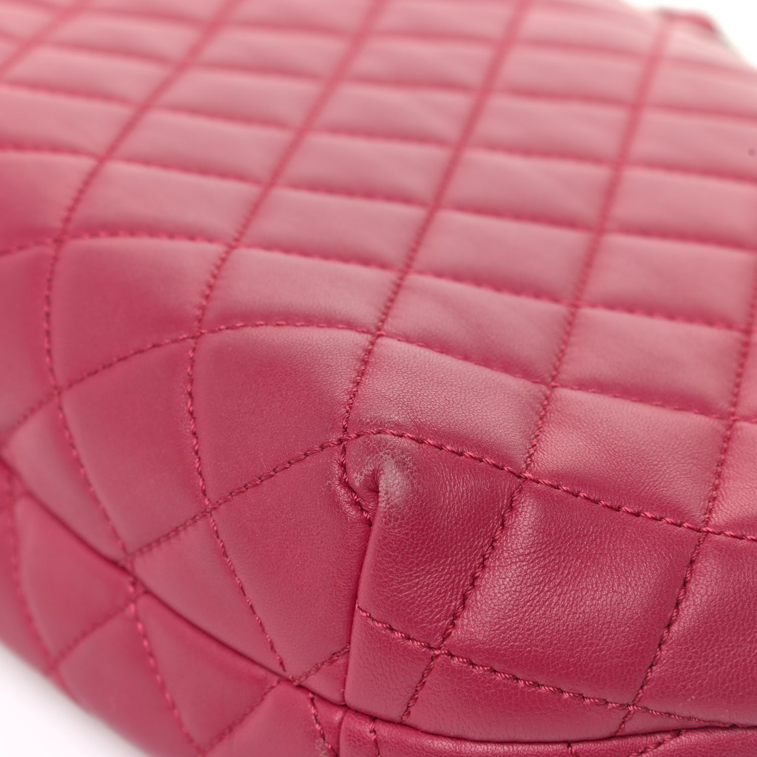 Chanel Lambskin Quilted Large Daily Supple Flap Dark Pink 27 of 27