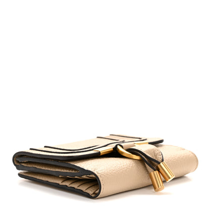Chloe Grained Calfskin Marcie Square Wallet Root Beige 4 of 12