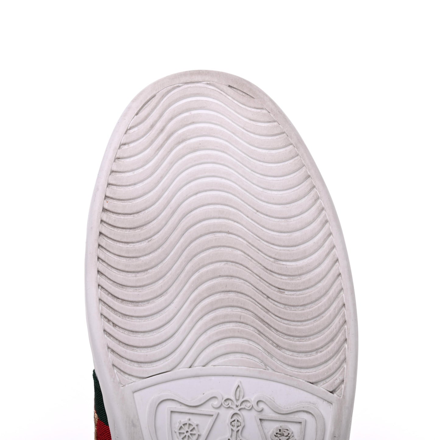 Calfskin Ayers Web Pineapple Ladybug Embroidered Womens Ace Sneakers 37.5 White
