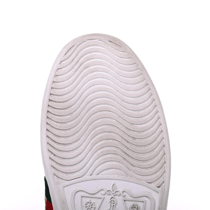 Gucci Calfskin Ayers Web Pineapple Ladybug Embroidered Womens Ace Sneakers 37.5 White 13 of 20