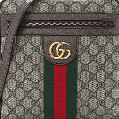 Gucci GG Supreme Monogram Web Small Ophidia Messenger Bag Brown 9 of 12