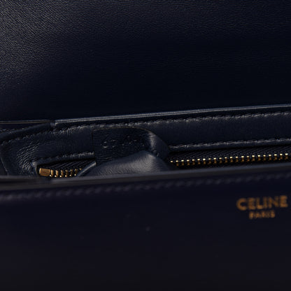 Celine Shiny Calfskin Small Triomphe Dark Blue 7 of 10