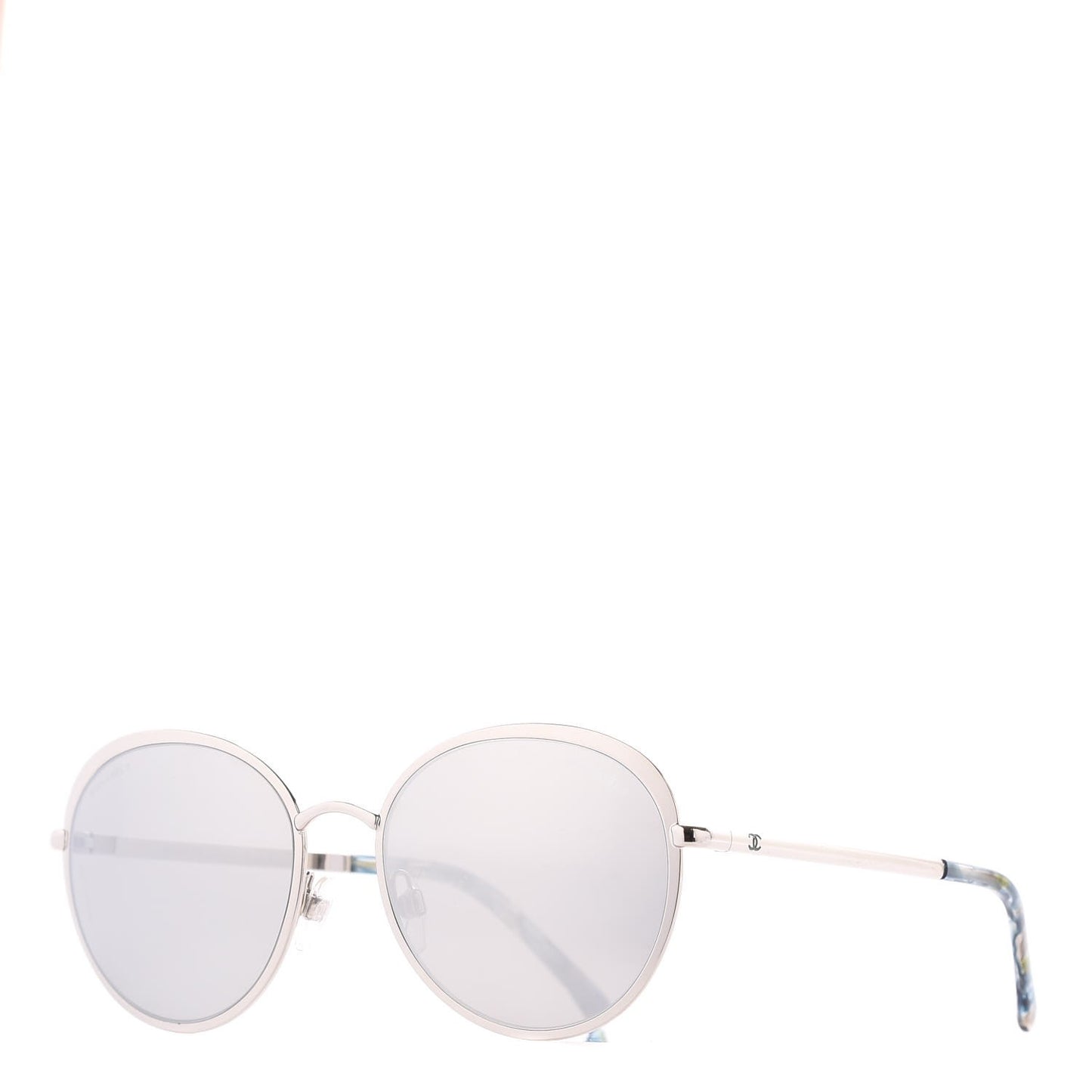 Round Spring Sunglasses 4206 Silver