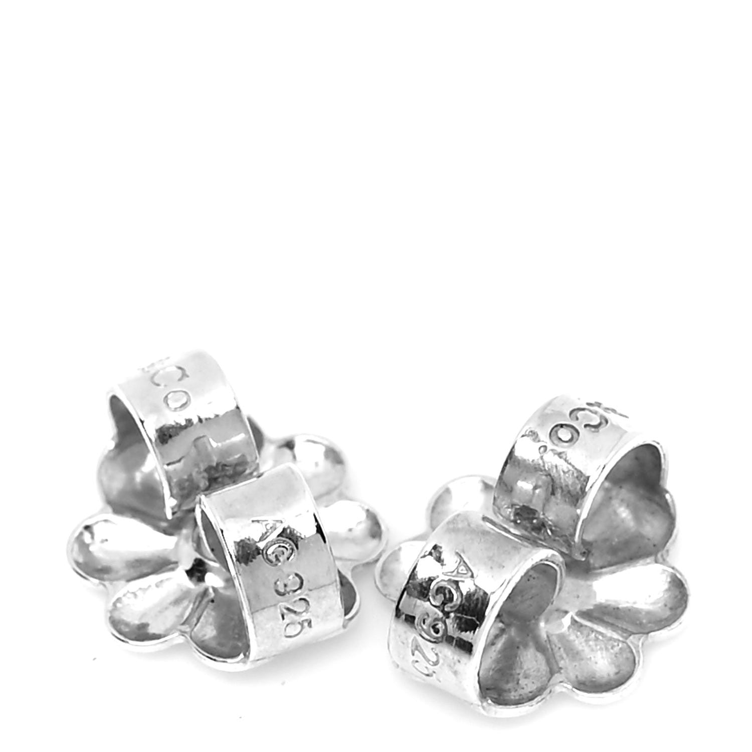 Tiffany Sterling Silver 8mm HardWear Ball Earrings 4 of 5
