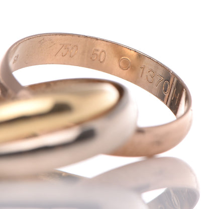 Cartier 18K Pink Yellow White Gold Le Must De Trinity Ring 50 5.25 7 of 8