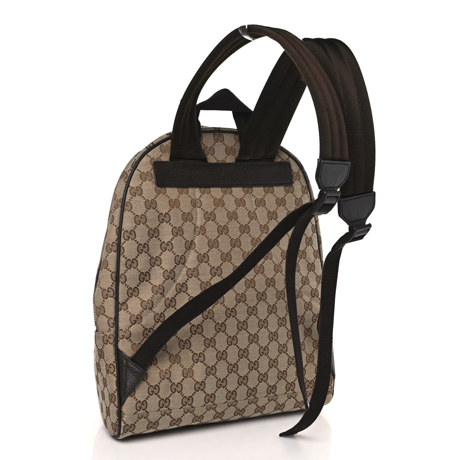 Gucci Monogram Travel Backpack Dark Brown 3 of 10
