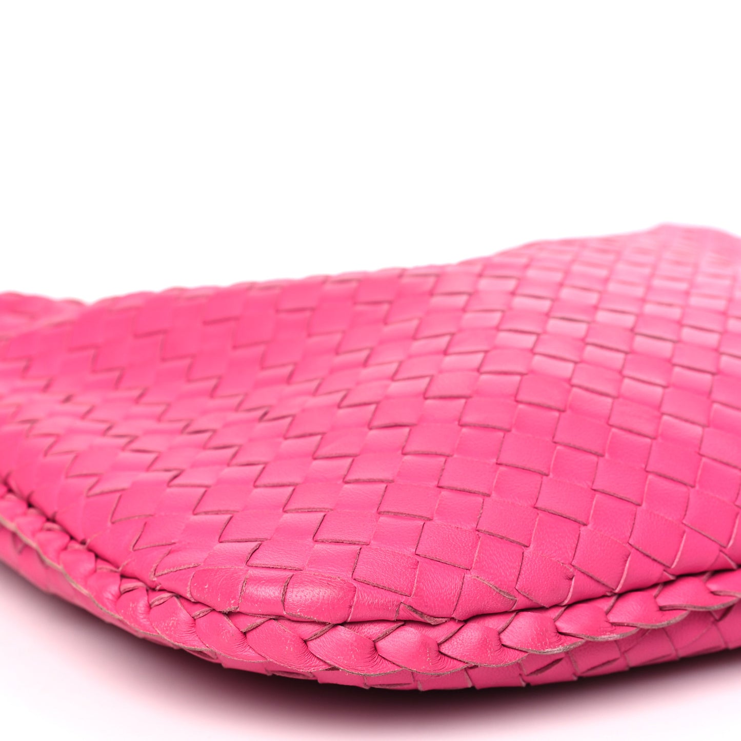 Nappa Intrecciato Medium Veneta Hobo Rosa Shock