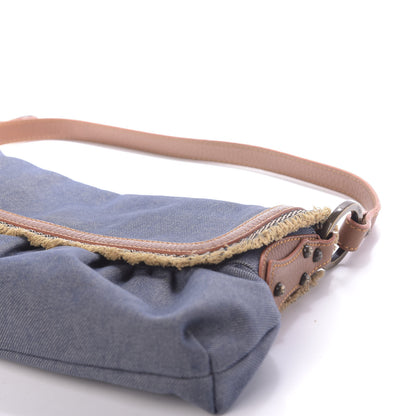 Fendi Denim Small Chef Shoulder Bag Blue 7 of 11