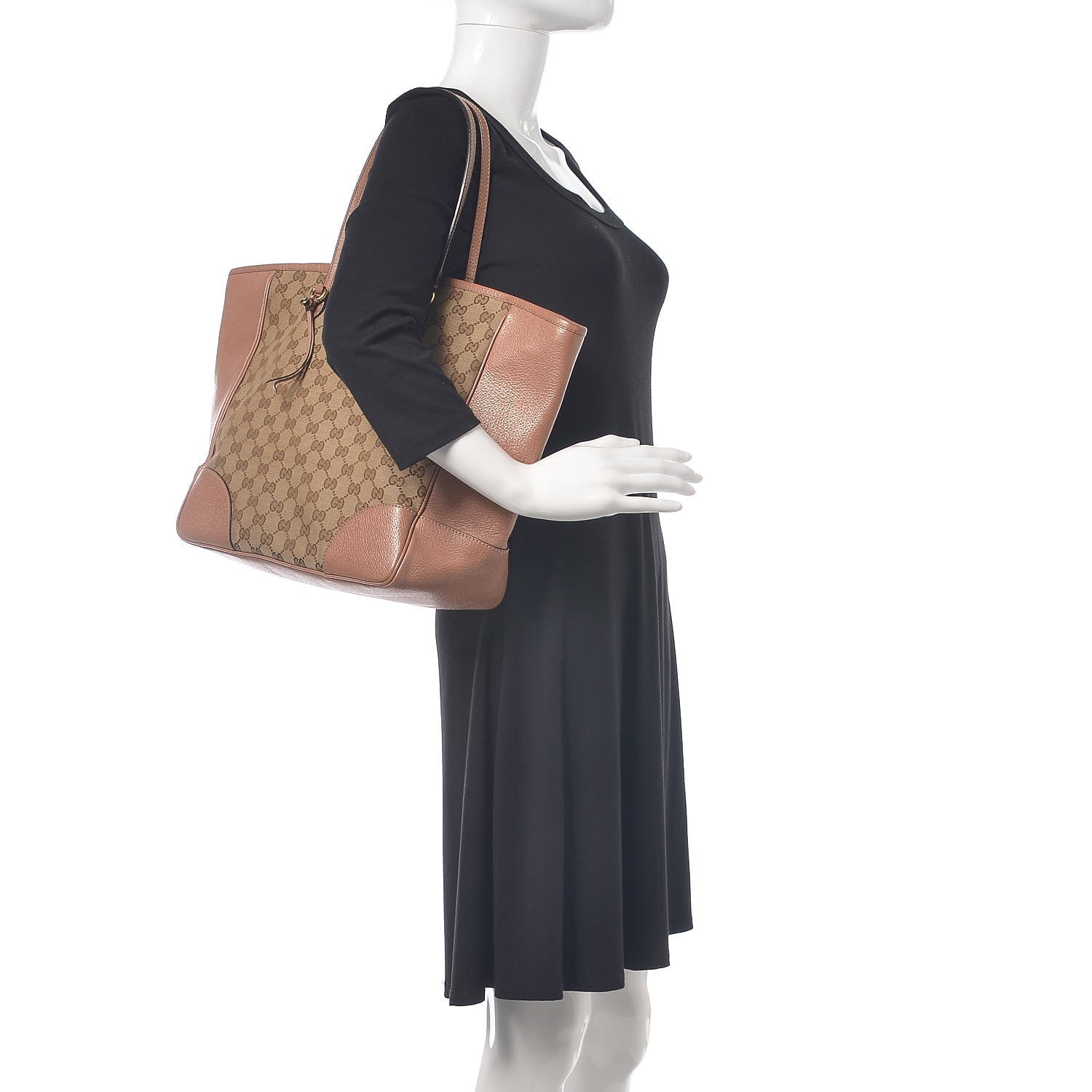 Gucci Monogram Medium Bree Zippered Tote Beige Dark Cipria 2 of 10