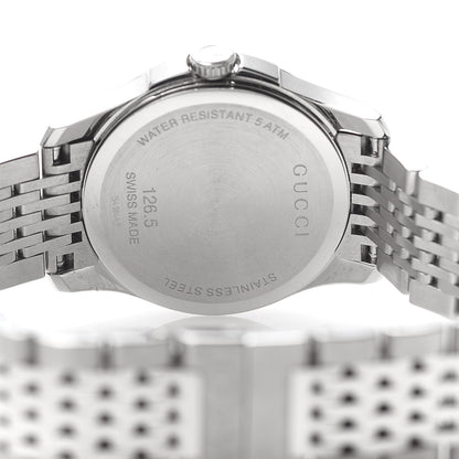 Gucci Stainless Steel Pink Mother of Pearl 27mm G-Timeless Quartz Watch 5 of 7