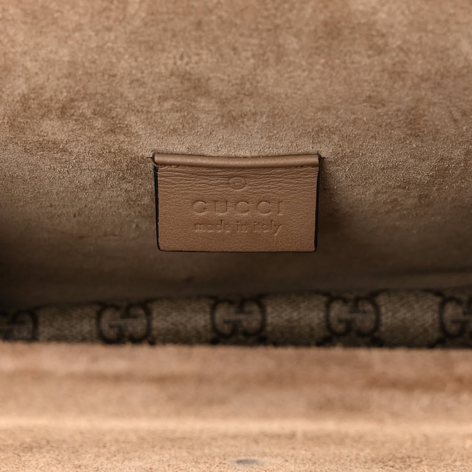 Gucci GG Supreme Monogram Mini Dionysus Shoulder Bag Taupe 6 of 13
