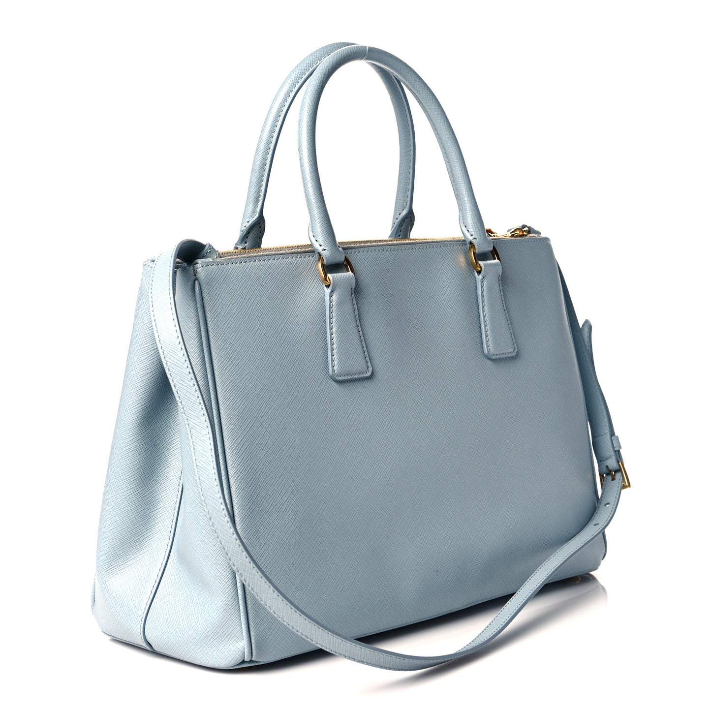 Saffiano Medium Galleria Double Zip Tote Lago