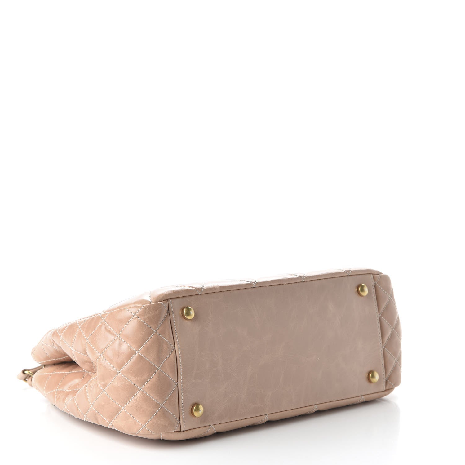 Chanel Aged Glazed Calfskin Quilted Small Daily Walk Flap Beige 4 of 10
