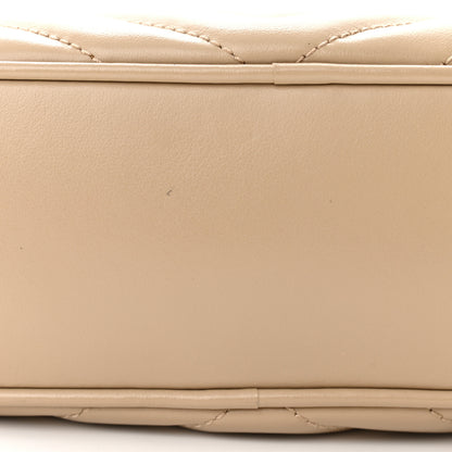 Saint Laurent Calfskin Matelasse Monogram Lou Camera Bag Dark Latte 11 of 14