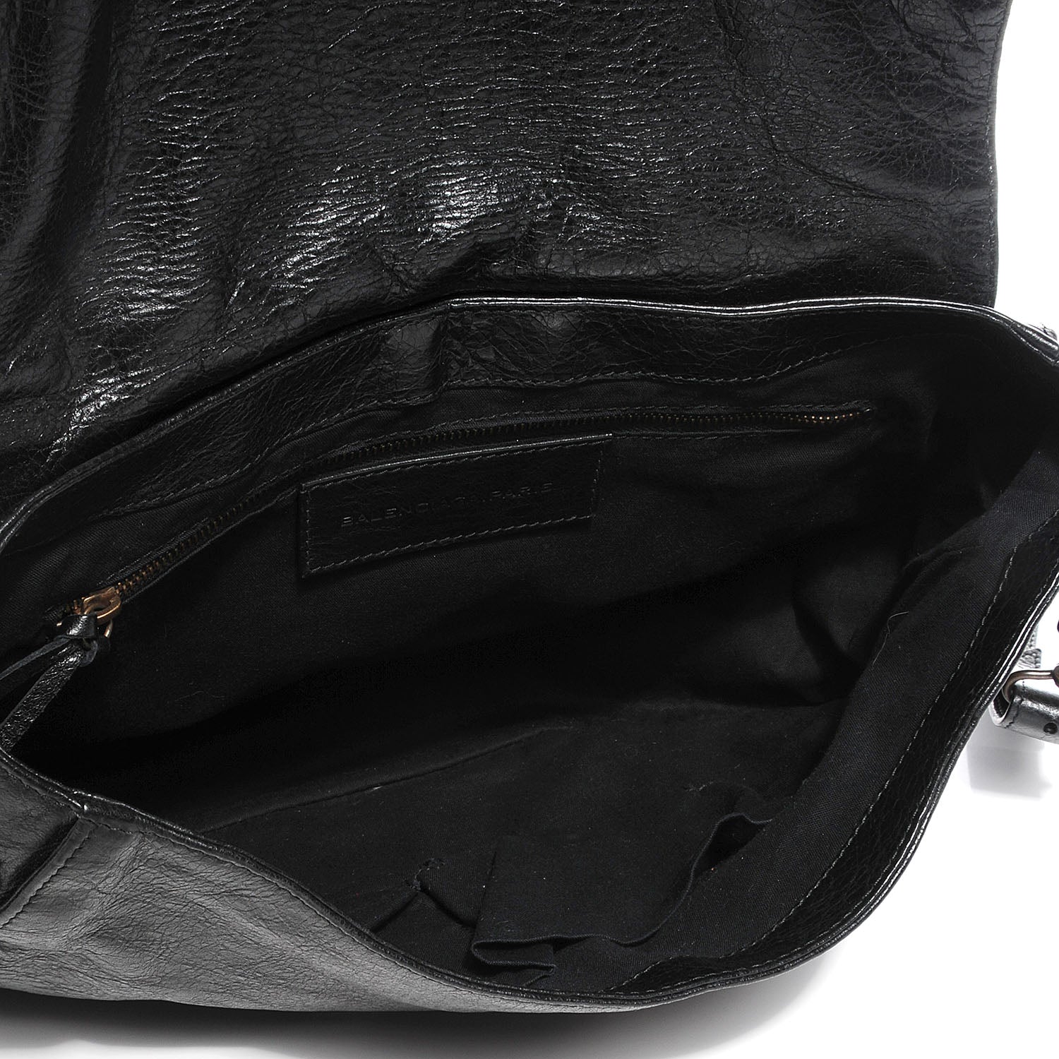 Balenciaga Agneau Classic Hardware Neo Folk Messenger Black 5 of 11