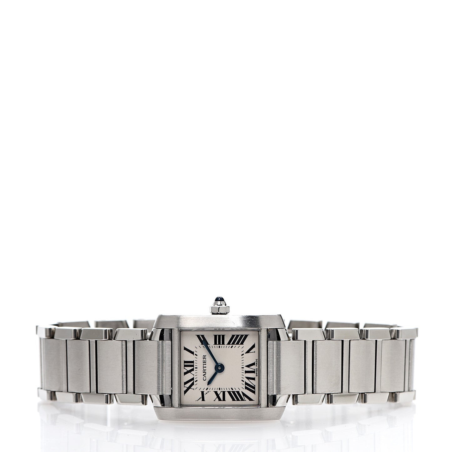 Stainless Steel 20mm Tank Francaise Quartz Watch