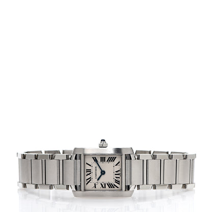 Cartier Stainless Steel 20mm Tank Francaise Quartz Watch 2 of 8