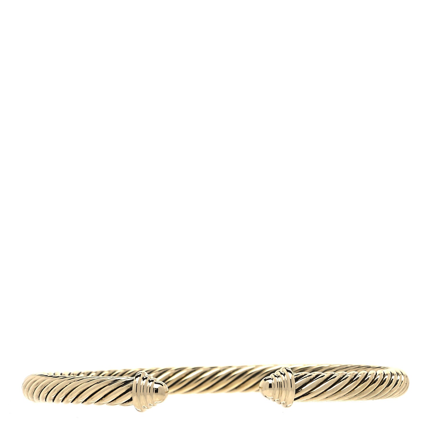 David Yurman 18K Yellow Gold 5mm Cable Classics Bracelet 1 of 4