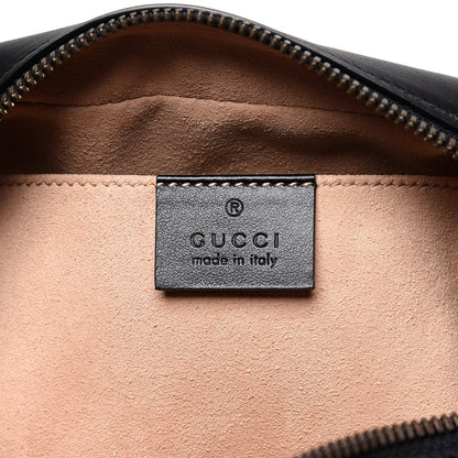 Gucci Calfskin Matelasse Small GG Marmont Chain Shoulder Bag Black 5 of 10