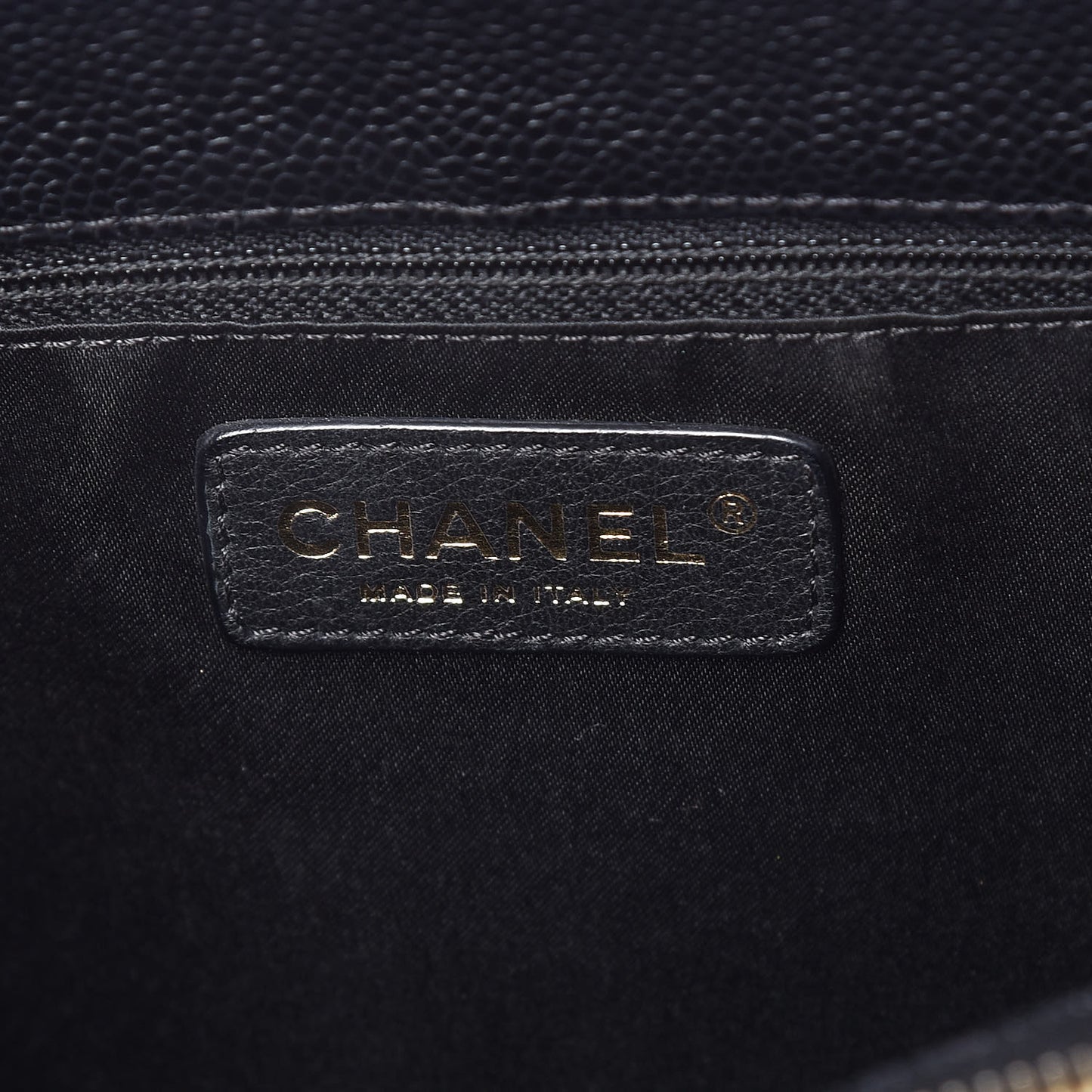 Caviar Quilted Grand Shopping Tote GST Black