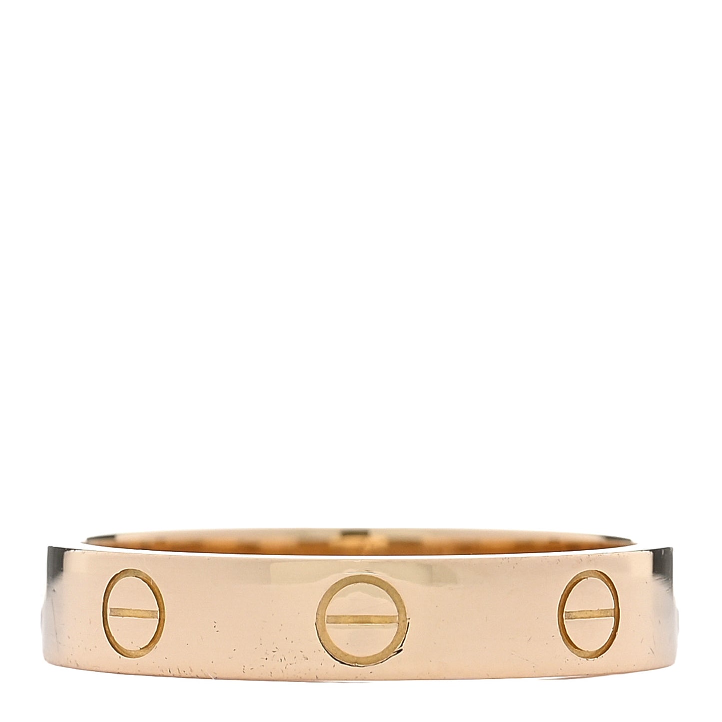 18K Yellow Gold 3.5mm LOVE Wedding Band Ring 57 8