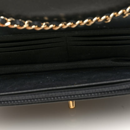 Chanel Lambskin Quilted Trendy CC Wallet On Chain WOC Black 5 of 10