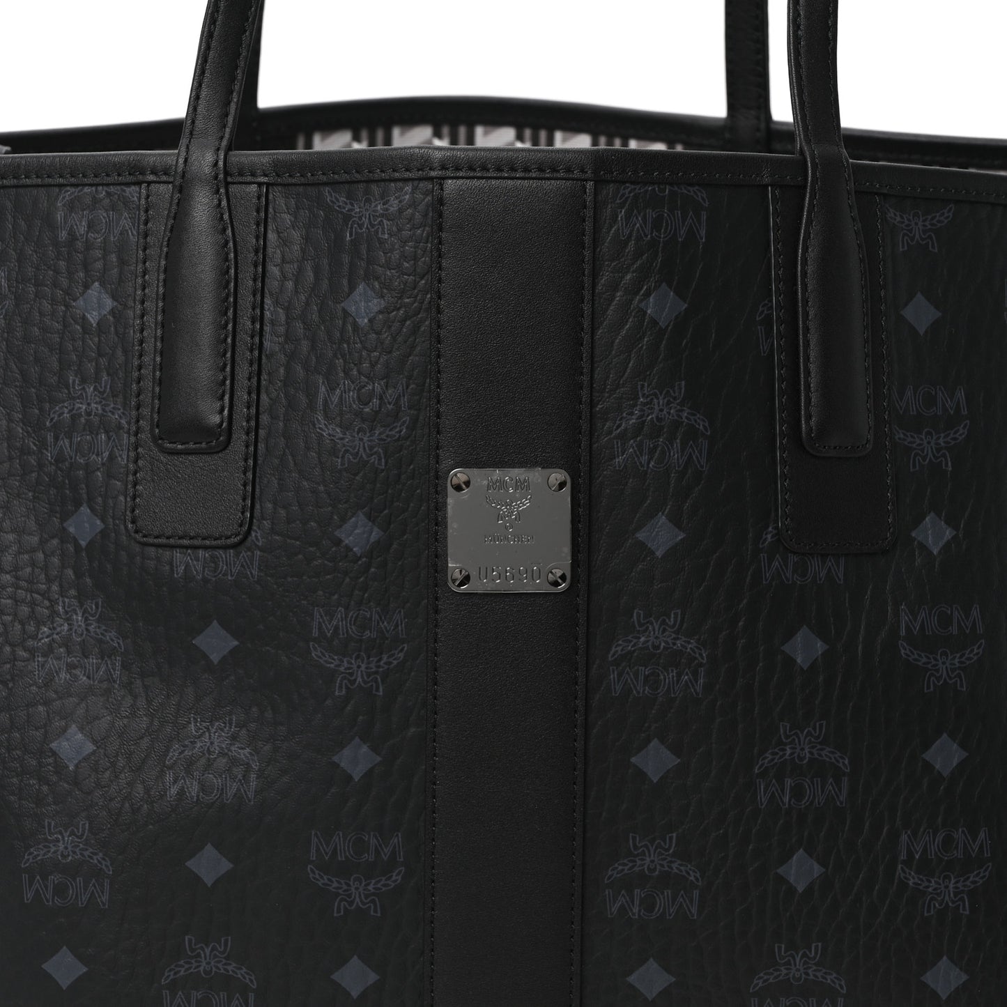 Visetos Large Liz Reversible Shopper Tote Black