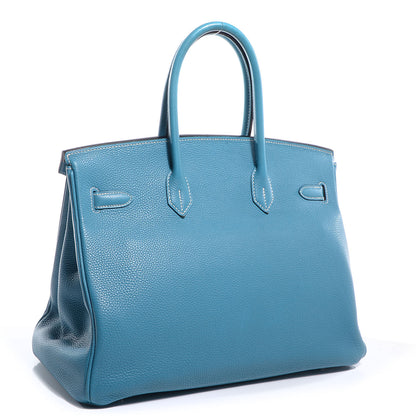 Hermes Togo Birkin 35 Blue Jean 13 of 23