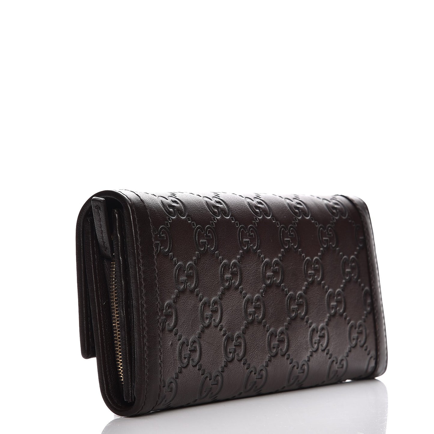 Guccissima Sukey Continental Wallet Chocolate