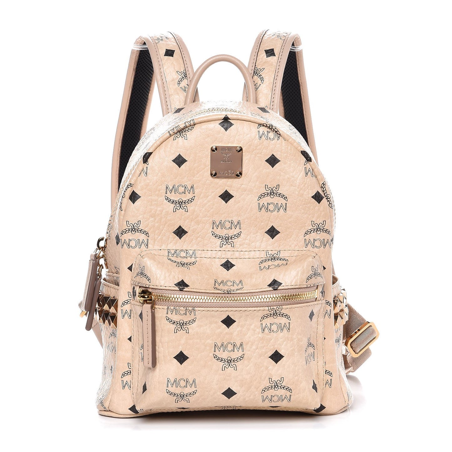 Visetos Side Stud Mini Stark Backpack Beige
