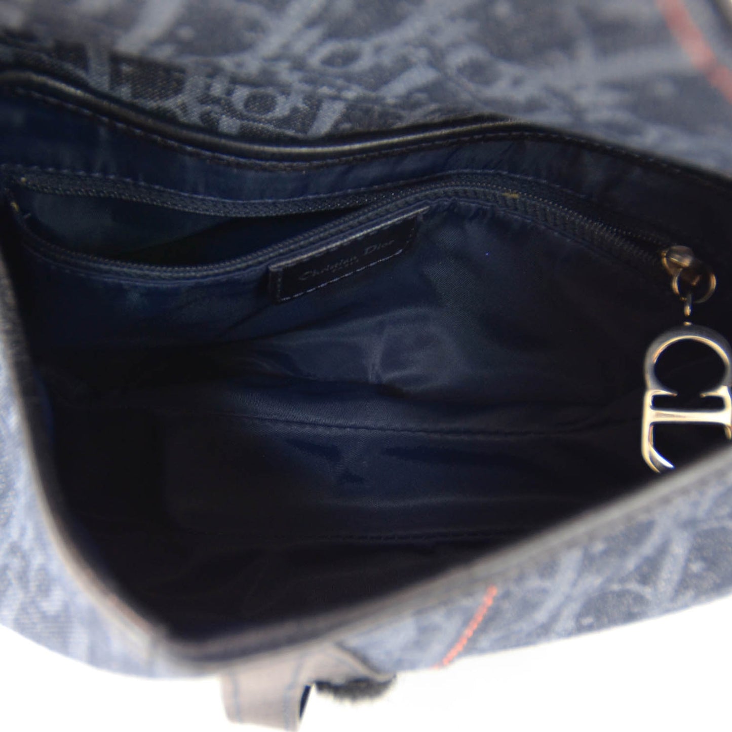 Denim Monogram Flight Saddle Bag