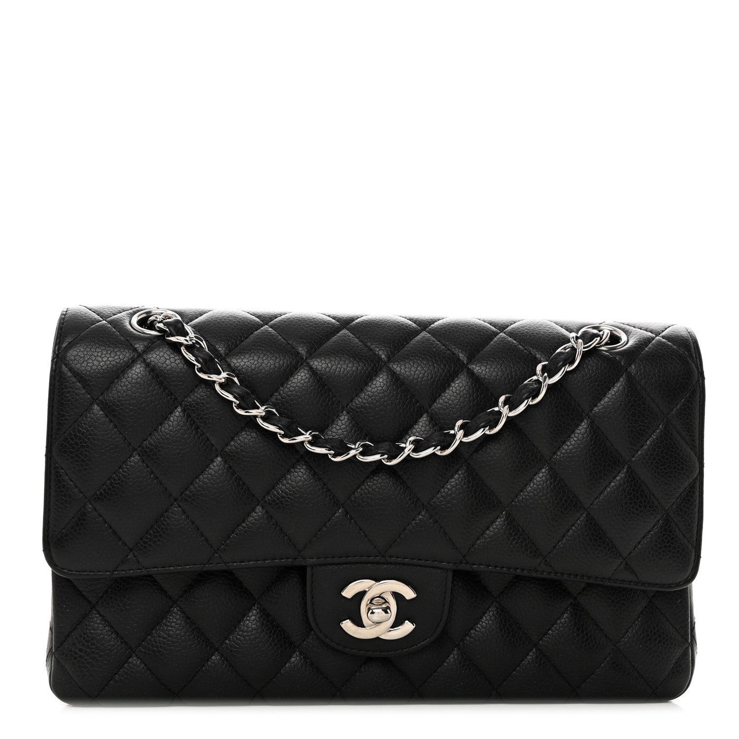 Chanel Caviar Quilted Medium Double Flap Black 1 of 10