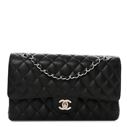 Chanel Caviar Quilted Medium Double Flap Black 1 of 10