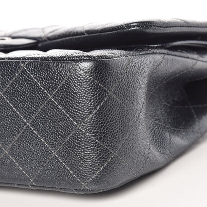 Chanel Pearly Caviar Quilted Jumbo Double Flap Grey 9 of 9