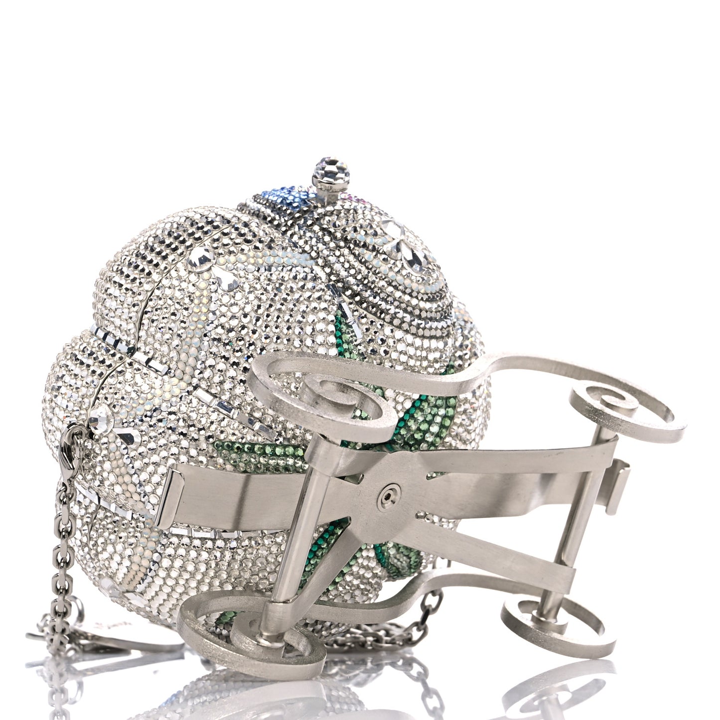 x DISNEY Crystal Cinderella Pumpkin Clutch Clutch Silver Multicolor