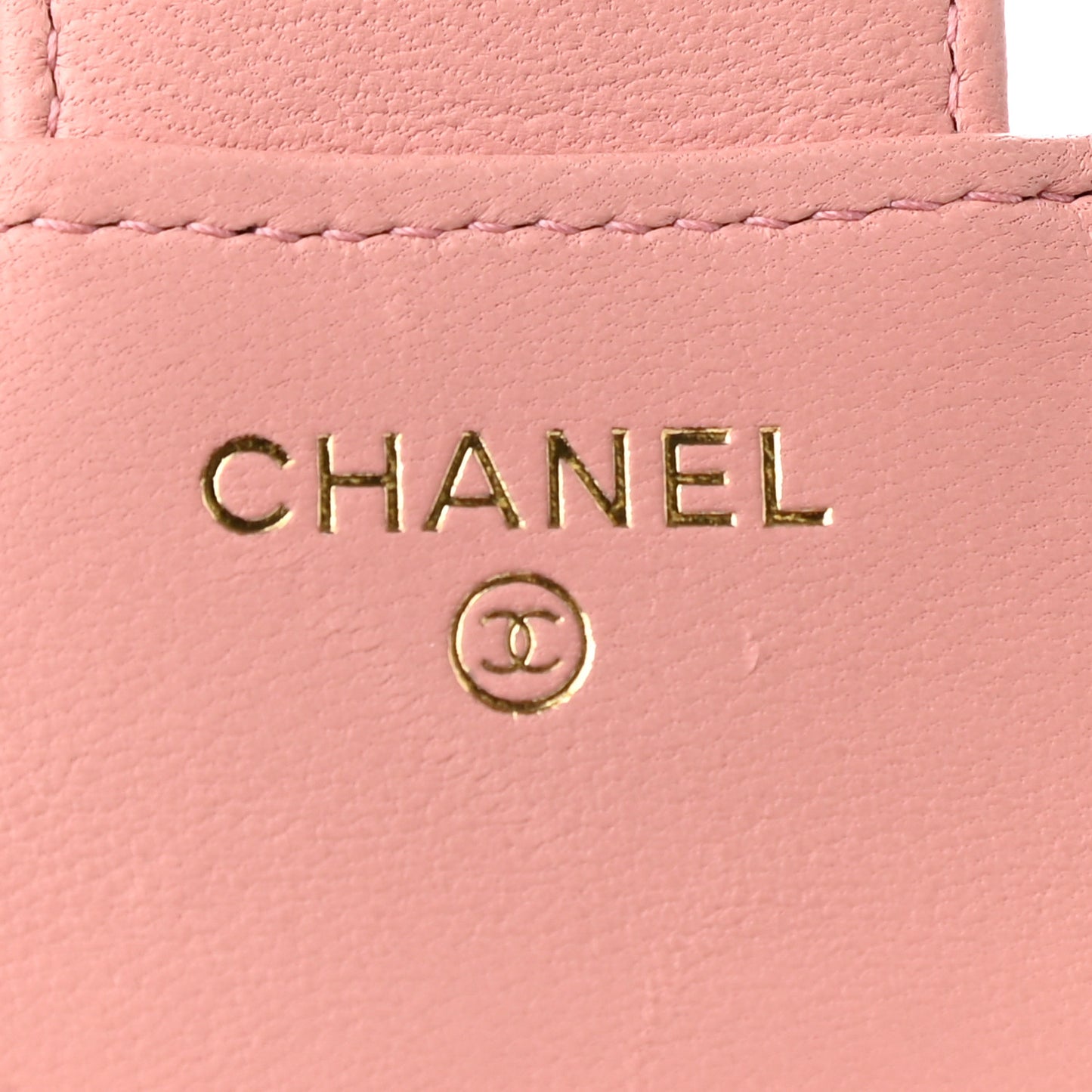 Lambskin Quilted Small Compact Wallet Pink