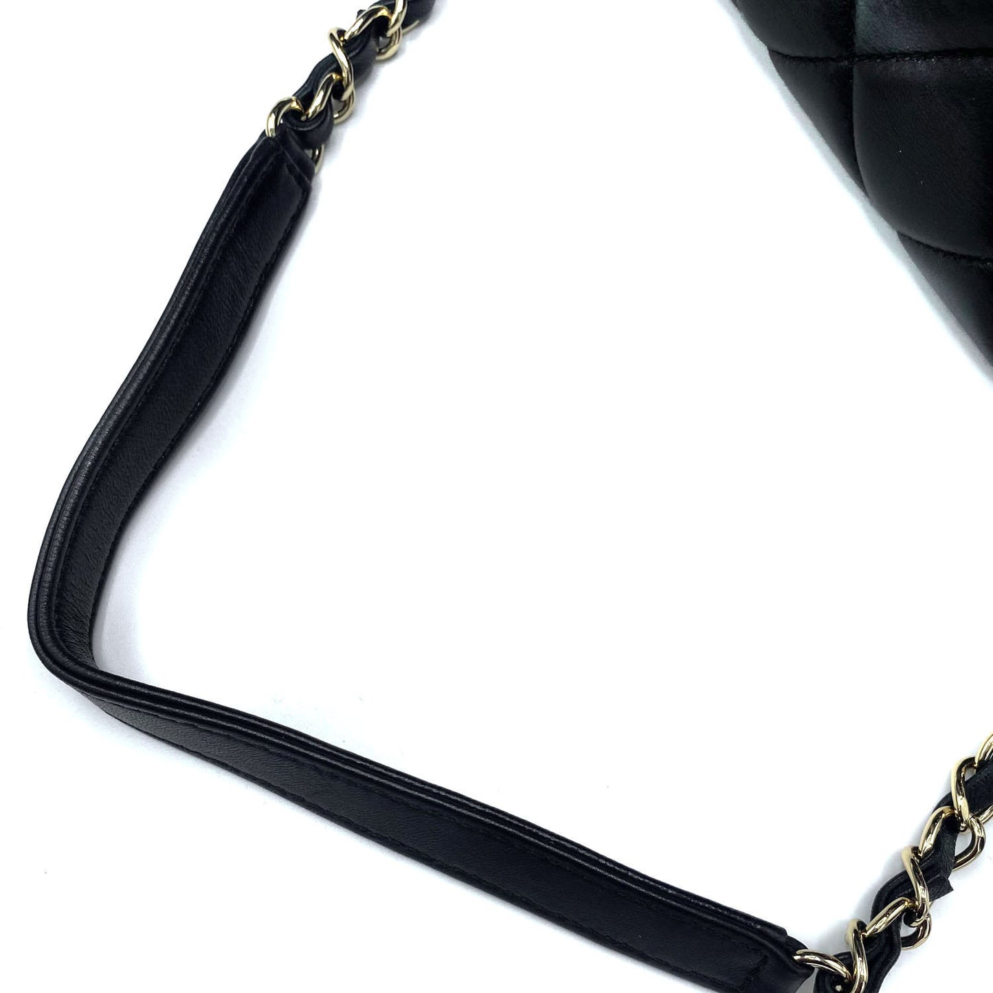 Lambskin Quilted Small Trendy CC Dual Handle Flap Bag Black