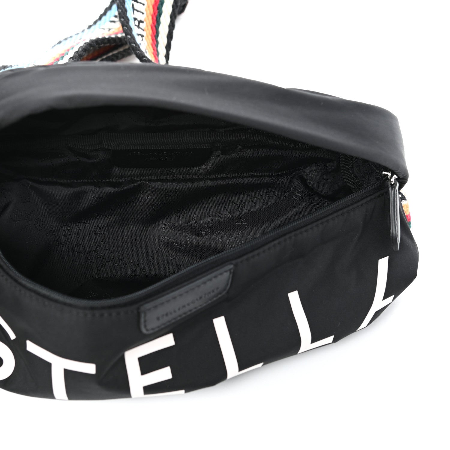 Stella McCartney Eco Padded Nylon Logo Falabella Bum Bag Black Multicolor 5 of 8