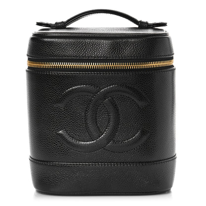 Chanel Caviar Vanity Cosmetic Case Black 1 of 9