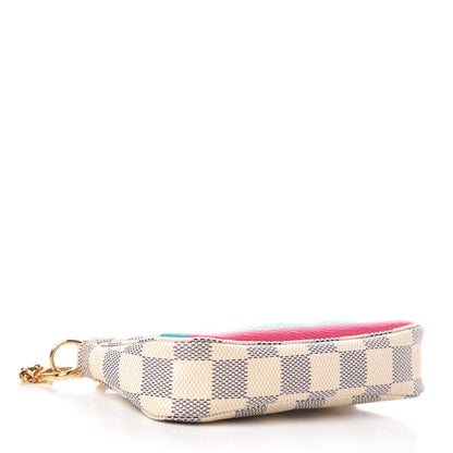 Louis Vuitton Damier Azur 2015 Christmas Animation Mini Pochette Accessories 4 of 9
