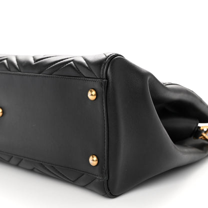 Gucci Calfskin Matelasse Medium GG Marmont Tote Black 10 of 11