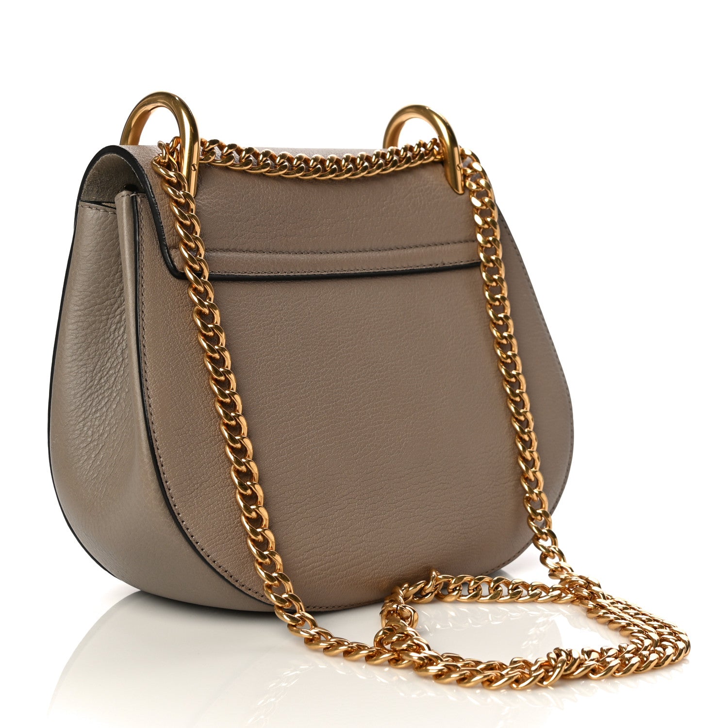 Chloe Grained Lambskin Drew Shoulder Bag Motty Grey 2 of 12