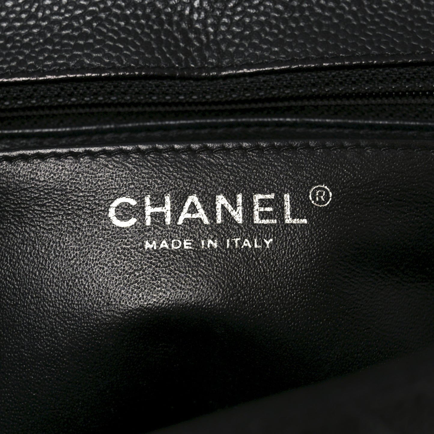 Caviar Quilted Jumbo Single Flap Black