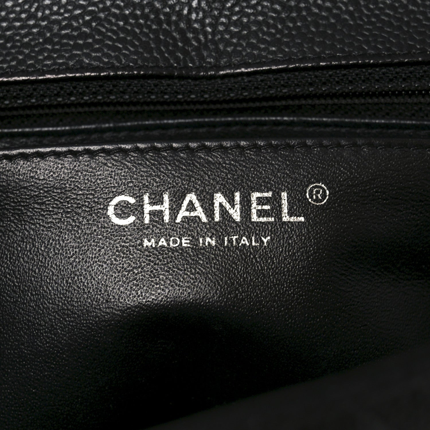 Chanel Caviar Quilted Jumbo Single Flap Black 6 of 11