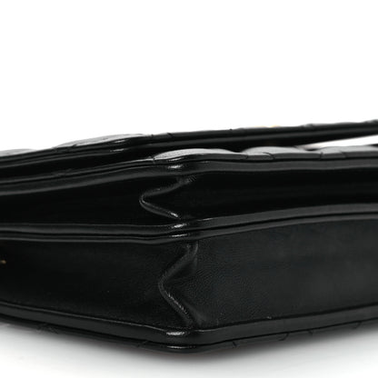 Chanel Lambskin Quilted CC Pearl Enamel Clutch on Chain WOC Black 10 of 13