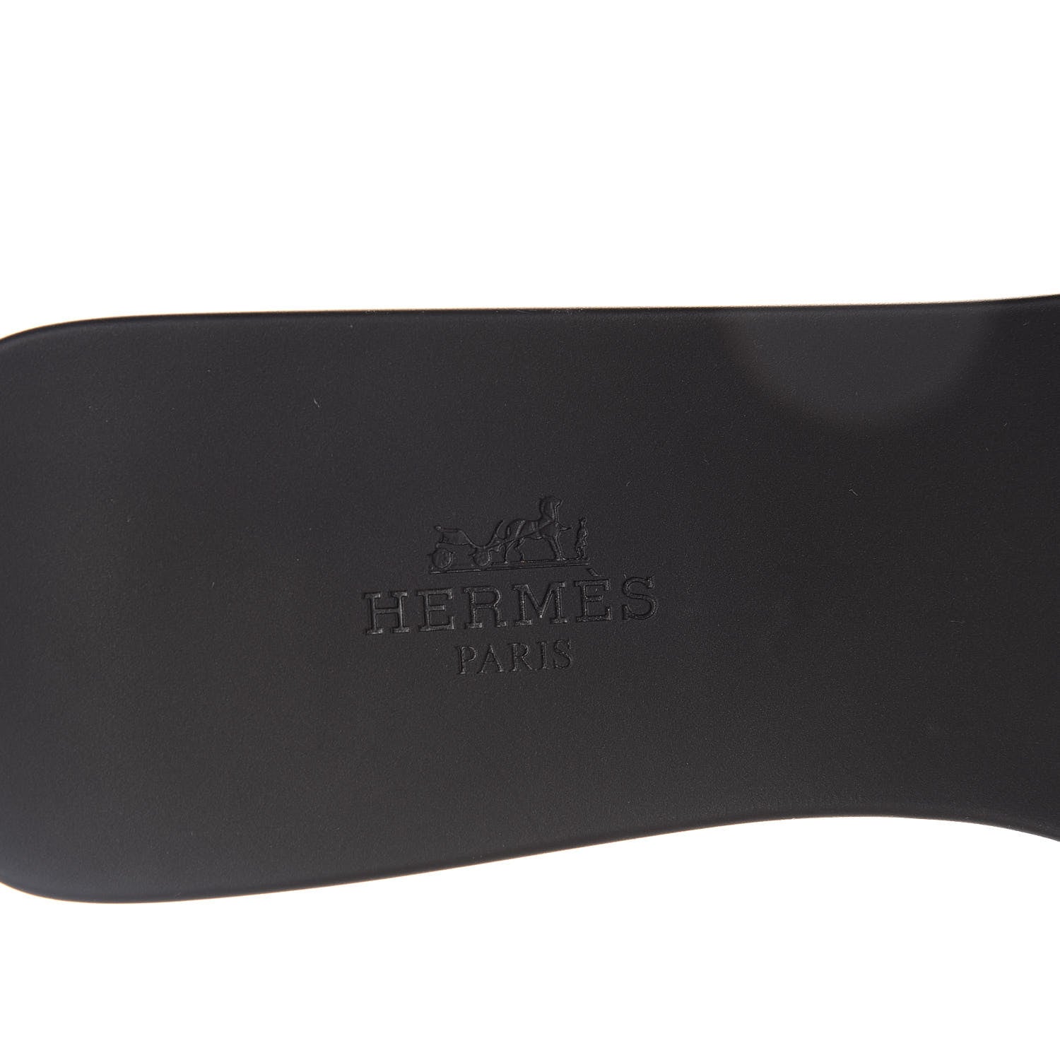Hermes Rubber Aloha Sandals 39 Black 7 of 8