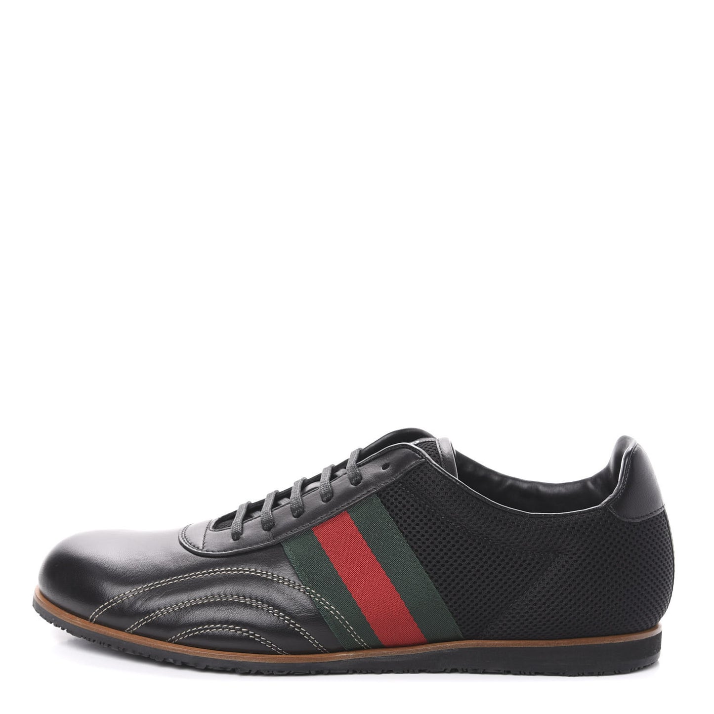 Calfskin Mens Web Sneakers 9 Black