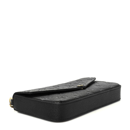 Louis Vuitton Empreinte Pochette Felicie Chain Wallet Black 5 of 15